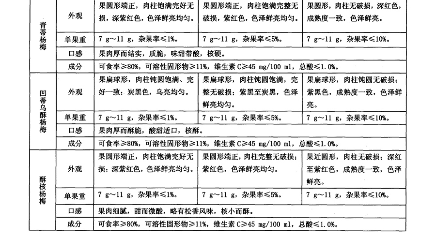 杨梅放冷库前质量要求2
